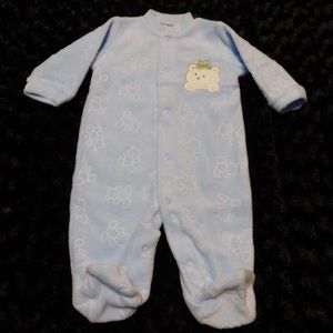 LITTLE ME Baby Boy Fleece Footie Romper - 6 months